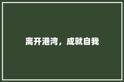 离开港湾，成就自我