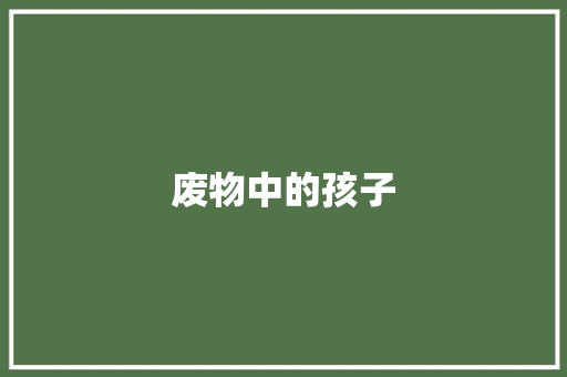 废物中的孩子