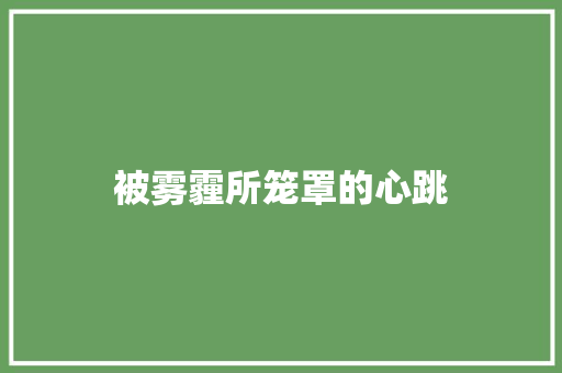被雾霾所笼罩的心跳