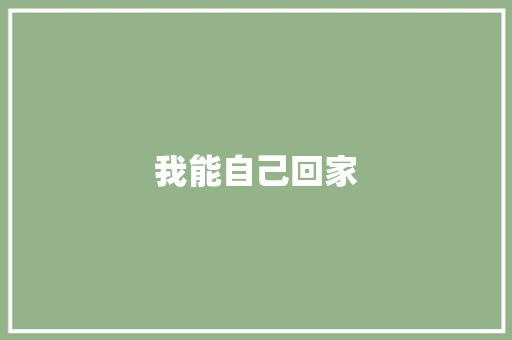 我能自己回家