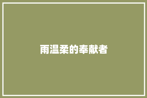雨温柔的奉献者