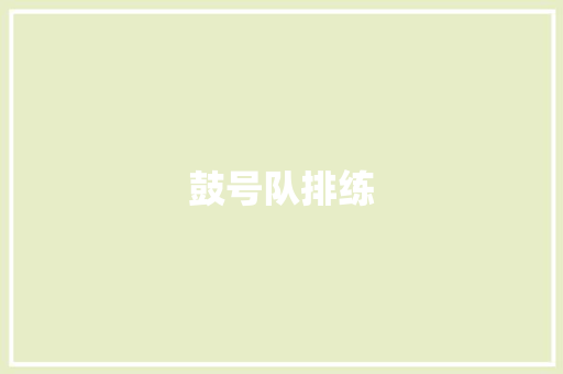 鼓号队排练