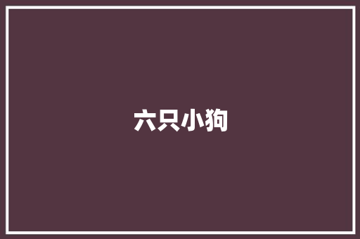 六只小狗
