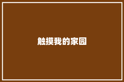 触摸我的家园