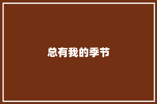 总有我的季节