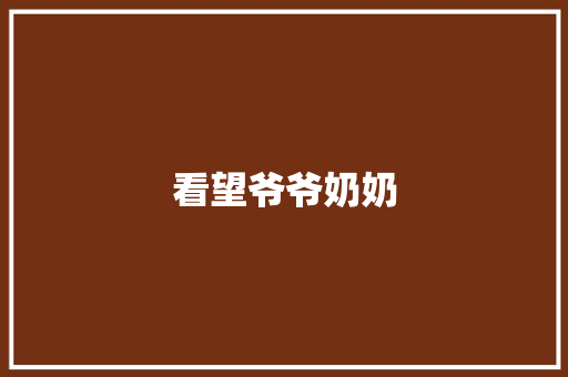 看望爷爷奶奶