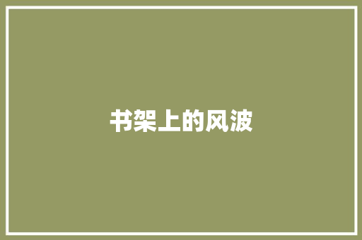 书架上的风波
