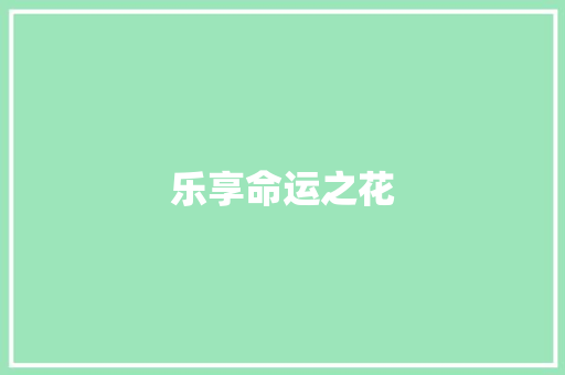 乐享命运之花