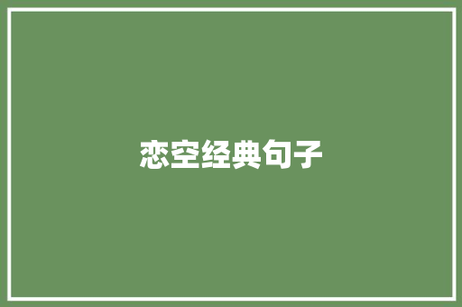 恋空经典句子