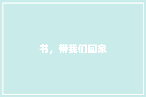 书，带我们回家