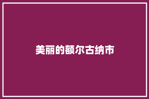 美丽的额尔古纳市