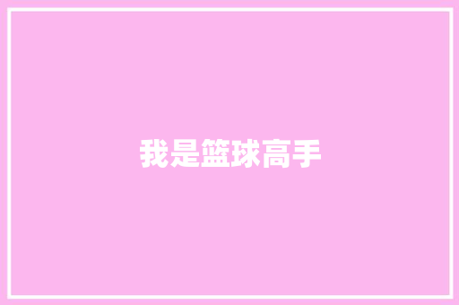 我是篮球高手