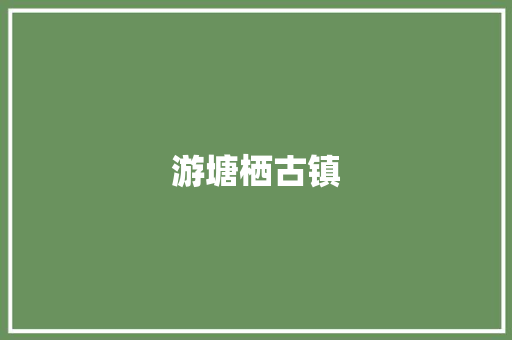 游塘栖古镇