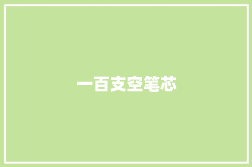 一百支空笔芯