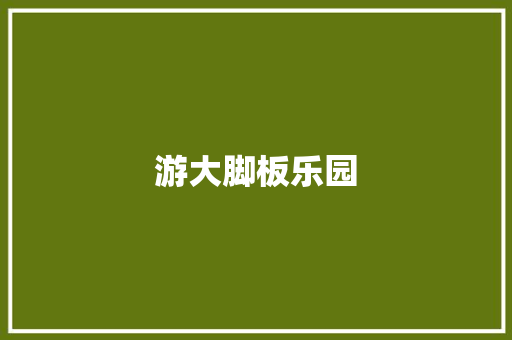 游大脚板乐园