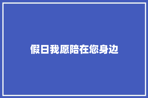 假日我愿陪在您身边
