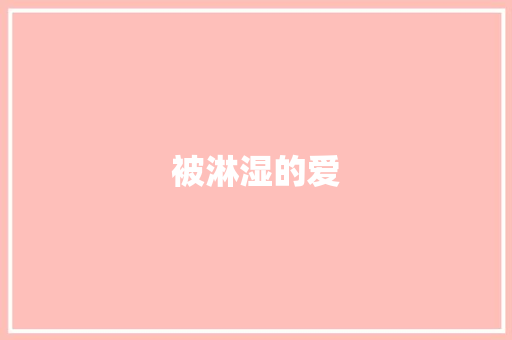 被淋湿的爱