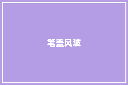 笔盖风波