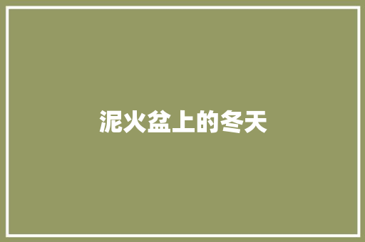 泥火盆上的冬天