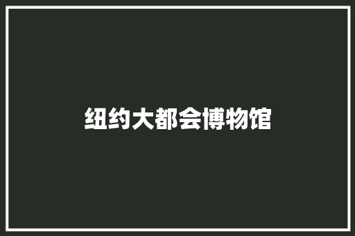 纽约大都会博物馆 知识百科