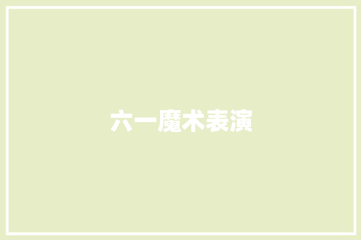 六一魔术表演