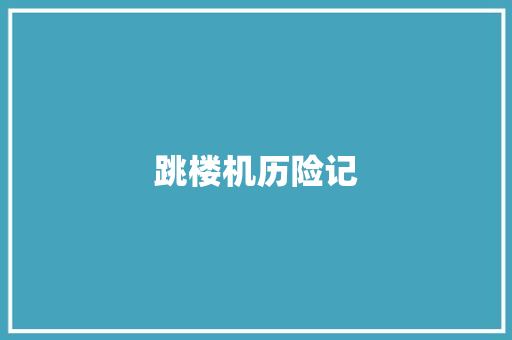跳楼机历险记