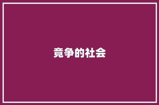 竟争的社会