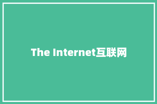 The Internet互联网