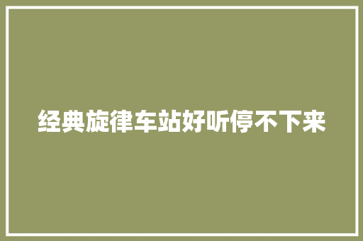 经典旋律车站好听停不下来 休闲娱乐