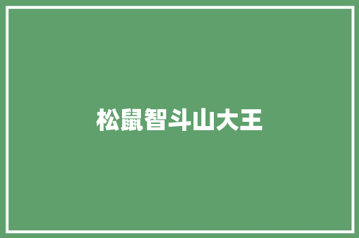 松鼠智斗山大王