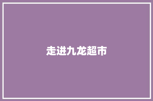 走进九龙超市