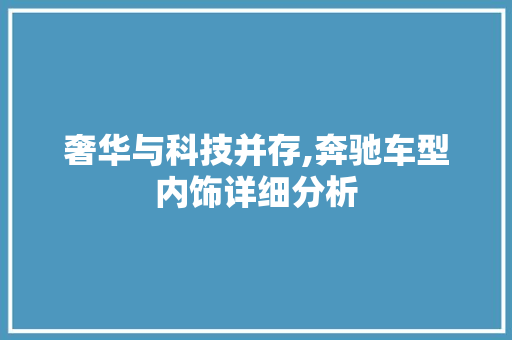 奢华与科技并存,奔驰车型内饰详细分析