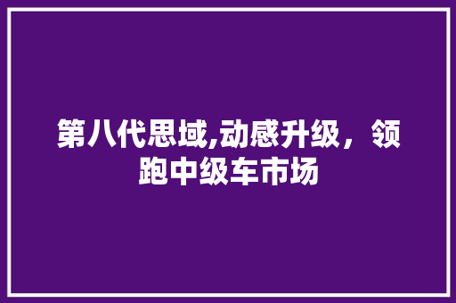 第八代思域,动感升级，领跑中级车市场 汽车知识