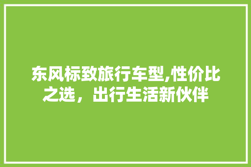 东风标致旅行车型,性价比之选，出行生活新伙伴 汽车知识