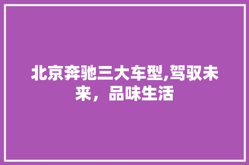 北京奔驰三大车型,驾驭未来，品味生活 汽车知识