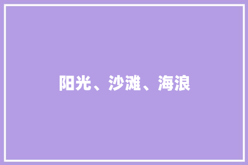 阳光、沙滩、海浪