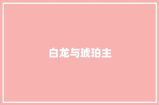 白龙与琥珀主