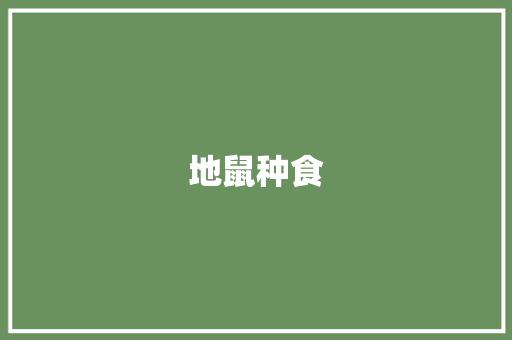 地鼠种食