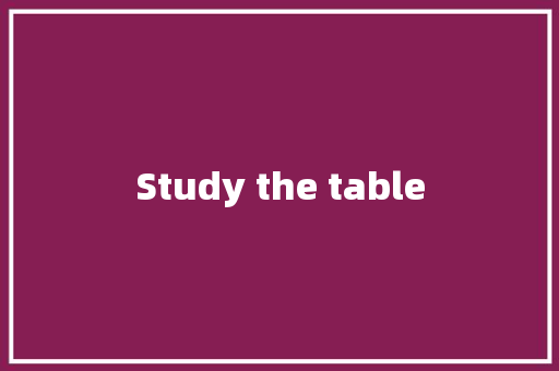 Study the table 知识百科