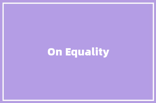 On Equality