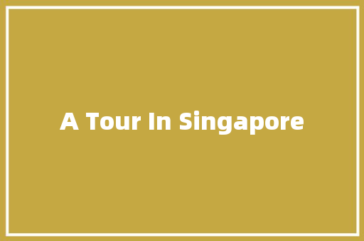 A Tour In Singapore