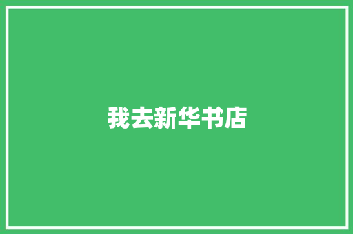 我去新华书店