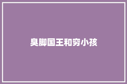 臭脚国王和穷小孩