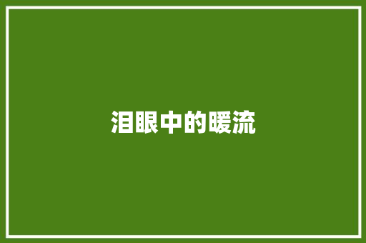 泪眼中的暖流 知识百科
