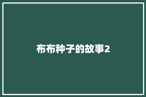 布布种子的故事2