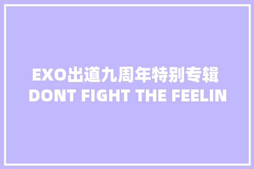EXO出道九周年特别专辑 DONT FIGHT THE FEELING