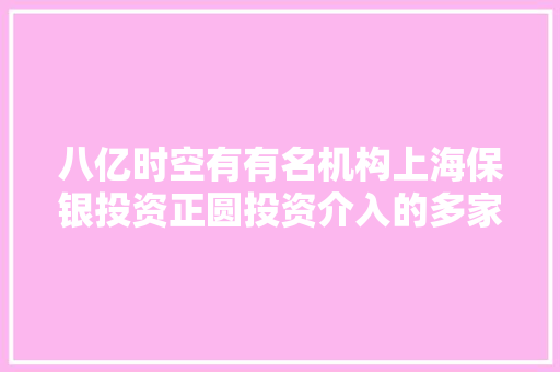 八亿时空有有名机构上海保银投资正圆投资介入的多家机构于8月19日调研我司