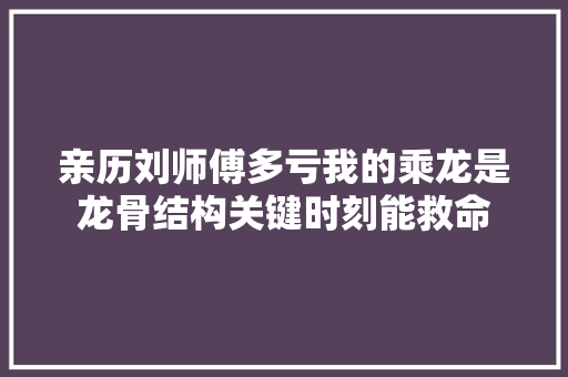 亲历刘师傅多亏我的乘龙是龙骨结构关键时刻能救命