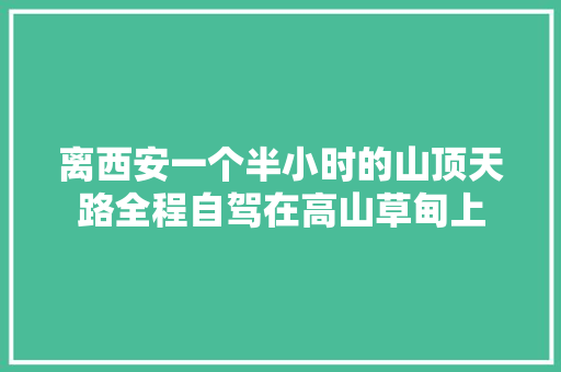 离西安一个半小时的山顶天路全程自驾在高山草甸上