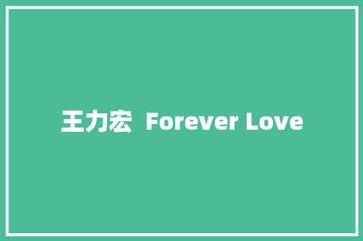 王力宏  Forever Love